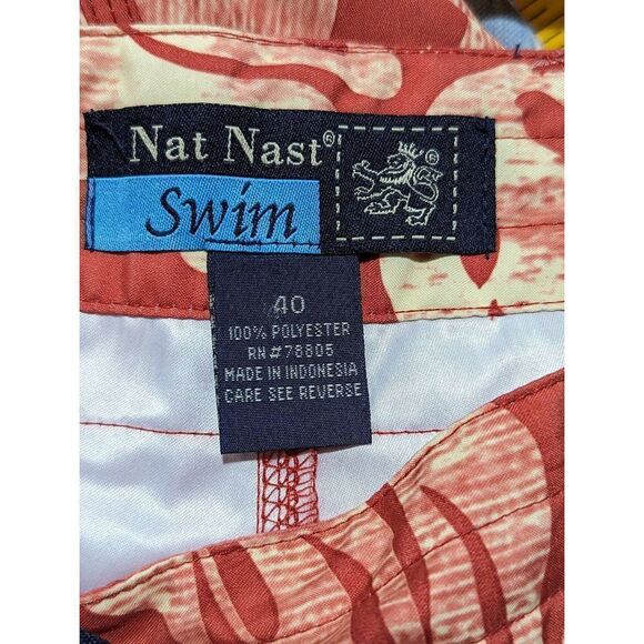 Nat Nast Men's Size Medium Tropical Print Board Shoet - Picture 4 of 4